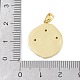 Латунные микропаве прозрачные подвески с фианитом KK-P273-15C-G-3