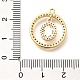 Латунные микро проложить кубического циркония подвески KK-G519-05G-04-3
