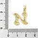 Латунные микро проложить кубического циркония подвески ZIRC-C012-01G-14-3