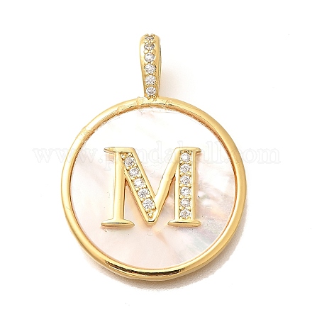 Подвески из латуни с микропаве KK-M309-42G-M-1