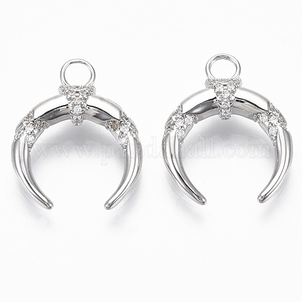 Латунные микро проложить кубического циркония подвески KK-R130-025B-NF-1