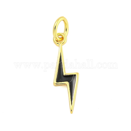 Подвески из латуни с эмалью в стойку KK-U021-16B-G-1