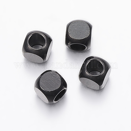 Бусины из нержавеющей стали 304 STAS-F136-01B-4x4mm-1