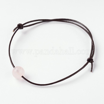 Регулируемая коровьей браслеты кожаный шнур BJEW-JB01944-01-1