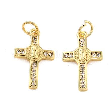 Латунные микро проложить кубического циркония подвески KK-C092-21F-G-1