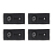SUPERFINDINGS 4PCS Extender Button Adjustable Pants Waist Extender Black Cotton Collar Extender Adjustable Button Extenders Black for Women and Men's Blazer Pants Jeans Skirts, Length: 6.2cm