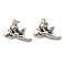 Rack Plating Brass Charms, with Jump Ring, Lead Free & Cadmium Free, Long-Lasting Plated, Cupid Charm, Antique Silver, 10.5x15x4mm, Hole: 2.6mm