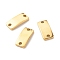 Ion Plating(IP) 201 Stainless Steel Link Connectors, Rectangle, Golden, 20x10x2mm, Hole: 2.5mm