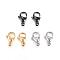 304 Stainless Steel Lobster Claw Clasps, Parrot Trigger Clasps, Mixed Color, 12x7x3.5mm, Hole: 1.5mm