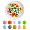 100Pcs Silicone Beads 15mm Honeycomb Silicone Bead Colorful Loose Spacer Beads Silicone Bead kit for DIY Bracelet Necklace Keychain Making Craft, Mixed Color, 15mm, Hole: 2mm