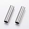 Tarnish Resistant 304 Stainless Steel Tube Beads, Stainless Steel Color, 30x8mm, Hole: 7mm