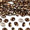 Preciosa® MAXIMA Crystal Fancy Stones, Czech Crystal, 435 12 601 Oval, Dura Foiling, 10220 Smoked Topaz, 8x6mm