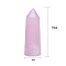 Point Tower Natural Rose QuartzHome Display Decoration, Healing Stone Wands, for Reiki Chakra Meditation Therapy Decos, Hexagon Prism, 100x30mm