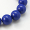 Synthetic Lapis Lazuli Beads Strands, Dyed, Round, 6mm, Hole: 1mm, 15 inch