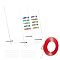 Acrylic Display Plate, for DIY Clear Display Box, Rectanlge, Mixed Color, 21x14.5x0.3cm
