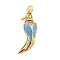 Brass Micro Pave Clear Cubic Zirconia Pendants, with Enamel, Cadmium Free & Nickel Free & Lead Free, Real 18K Gold Plated, Bird, Cornflower Blue, 25x11x4mm, Hole: 3mm