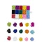 Glass Seed Beads, Opaque Colours & Ceylon & Baking Paint & Opaque Colors Lustered, Round Hole, Round, Mixed Color, 4~5x3~4mm, Hole: 1~2mm, 15colors, 23g/color, 345g/box