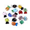 Handmade Lampwork Beads Strands, Fish, with Gold Sand & Normal, Two Tone, Mixed Color, 19.5~20.5x11.5~13x7.5~9mm, Hole: 0.9~1.2mm, about 14~15pcs/strand, 10.83~11.42 inch(27.5~29cm)