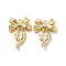 Brass Pendants, Cadmium Free & Nickel Free & Lead Free, Bowknot, Real 18K Gold Plated, 19.5x13.5x3mm, Hole: 1.2mm