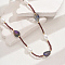 Fashionable Vintage Teardrop Imitation Pearl & Glass Sead Beaded Women's Long Necklaces, Brown