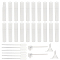 BENECREAT 80pcs 3ml Matte Plastic Fine Mist Spray bottle, Mini Plastic White Spray Bottles with 6pcs 2ml Pipettes, 2pcs Funnels and 2pcs Plastic Pump for Travel Perfume and Essential Oil