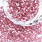 Grade A Glass Seed Beads, Hexagon(Two Cut), Silver Lined, Pink, 1.5~2.5x1.5~2mm, Hole: 0.8mm, about 2100pcs/bag, 450g/bag