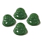 Glass Cabochons, Imitation Gemstone, Buddhist Statues, Sea Green, 28x29x7mm