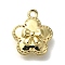 Rack Plating Brass Micro Pave Cubic Zirconia Charms, Cadmium Free & Nickel Free & Lead Free, Long-Lasting Plated, Flower with Bowknot, Real 14K Gold Plated, 12.5x10.5x4.5mm, Hole: 1.2mm