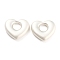 Alloy Pendants, Heart, Matte Silver Color, 16x18x4mm, Hole: 6mm