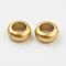 CCB Plastic Beads, Rondelle, Matte Gold Color, 10x4.5mm, Hole: 6mm