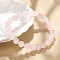 Natural Rose Quartz Stretch Bracelets, Round, 53mm(2-1/8 inch)