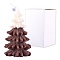 Christmas Tree Candles, Scented Candles Gifts, with Box, for Family Gatherings Christmas Parties Holiday New Year Decoration, Coffee, 11.3x7cm
