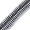 Electroplated Non-magnetic Hematite Beads Strands, Disc, Platinum Plated, 4x1.5~2mm, Hole: 1mm, about 250~252pcs/strand, 15.98''(40.6cm)