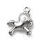 Non-Tarnish 304 Stainless Steel Pendants, Horse Charms, Stainless Steel Color, 13.3x11.3x3.8mm, Hole: 1mm