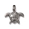 Non-Tarnish 304 Stainless Steel Pendants, Sea Turtle, Stainless Steel Color, 26x24x3.5mm, Hole: 2.5mm