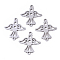 Tarnish Resistant 201 Stainless Steel Links connectors, Laser Cut, Eagle, Stainless Steel Color, 19x17x1mm, Hole: 1.4mm