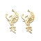 201 Stainless Steel Pendants, Laser Cut, Phoenix Charm, Golden, 30.5x16.5x1mm, Hole: 1.2mm