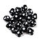Handmade Lampwork Beads, Bicone with Polka Dot, Black, 12.5~13x11mm, Hole: 1.8mm