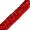 Opaque Solid Color Glass Beads Strands, Rectangle, Red, 4~5x2~3x2~3mm, Hole: 0.9mm, about 93~103pcs/strand, 17.32 inch~19.09 inch(44~48.5cm)