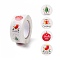 Christmas Theme Self-Adhesive Stickers, Roll Sticker, Flat Round, for Party Decorative Presents, Mixed Patterns, 25mm, about 500pcs/roll