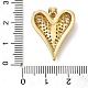 Латунные микропаве прозрачные подвески с фианитом KK-B094-05G-3
