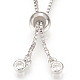 Danlingjewelry изготовление браслетов слайдера из латуни KK-DL0001-04P-4