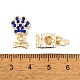 Подвески из сплава со стразами в стойке в европейском стиле FIND-C055-19G-03-3