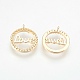 Сеттинги для кулона (стразов) из латуни  KK-F759-27G-NF-2