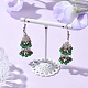 Серьги-подвески из нержавеющей стали 304 EJEW-MZ00130-01-2