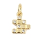 Латунные микро проложить кубического циркония подвески KK-Q028-38G-1