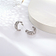 Серьги-гвоздики в форме сердца из нержавеющей стали 304 TF9236-01-2