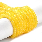 Запекание расписных стеклянных бусин с имитацией нефрита DGLA-A034-J2MM-A30