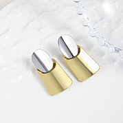 Латунные болтающиеся серьги EJEW-S262-05GP