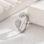 Элегантные латунные открытые кольца-манжеты PH5639-2